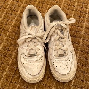 Nike Air Force one size 5.5 boys equal to 7.5 woman’s. White